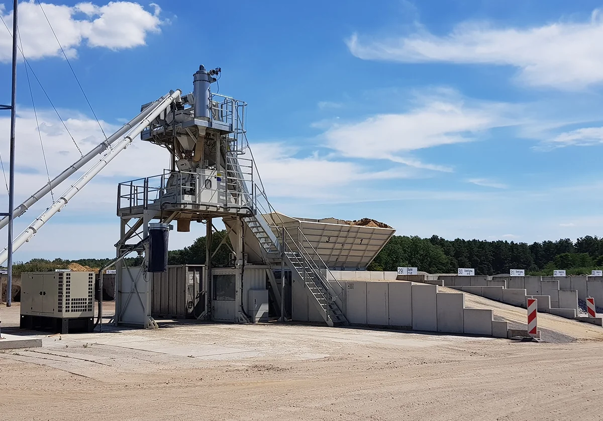 Ammann CFS SL ELBA – concrete filling station for recycling and precast elements